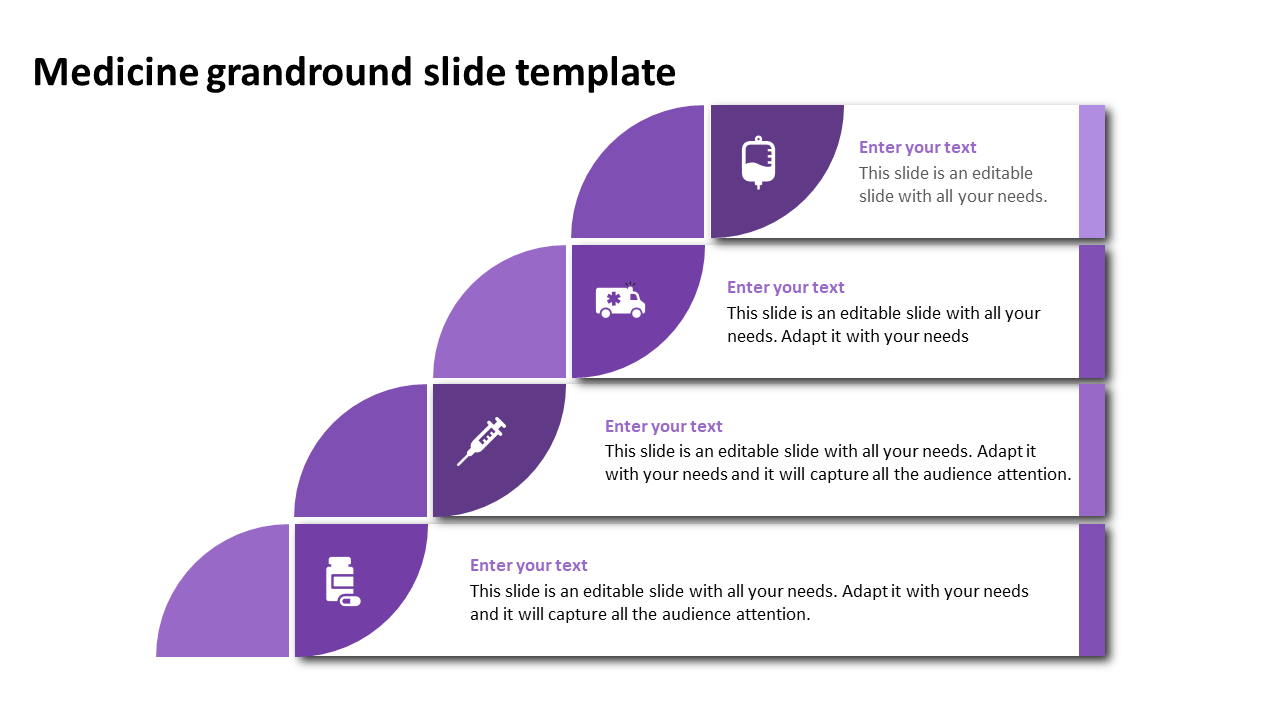 medicine grandround slide template-purple
